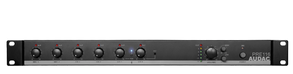 Audac PRE116 6 Channel Stereo Preamplifier Cheap