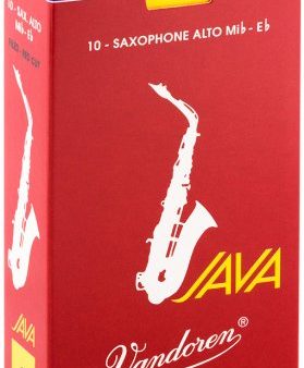 Vandoren SR263R Alto Sax JAVA Red Reeds Strength 3; Box of 10 Cheap