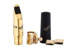 Vandoren SM821GLKO T5 Large Chamber V16 Metal Tenor Sax Mouthpiece w  Optimum Ligature Kit Supply