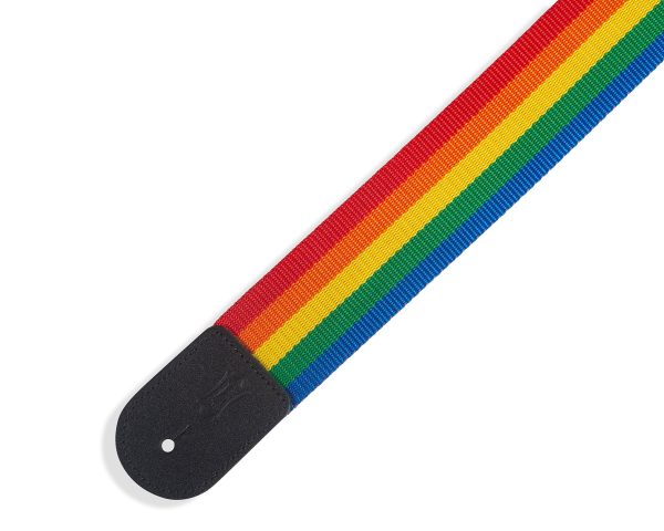 Levy s M8POLY-RNB Polypropylene Guitar Strap - 2  (Rainbow) on Sale