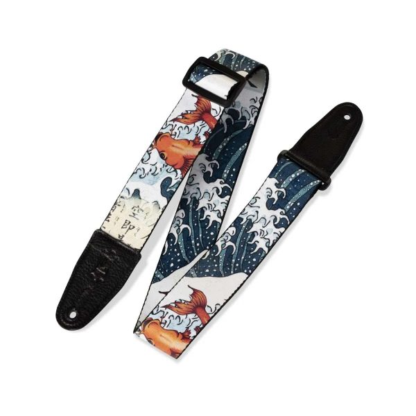 Levy’s MPD2-016 Printed Polyester Guitar Strap - 2  (Koi Fish) Online