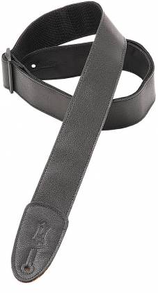 Levy s M7GP-BLK Garment Leather Classic Guitar Strap - 2  (Black) For Discount