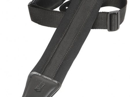 Levy s PM48NP3 Neoprene Padded Guitar Strap - 3  (Black) Supply