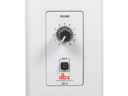 DBX ZC2 Wall-Mounted Zone Controller w  Volume and Mute Control Online Sale