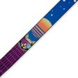 Levy s MPD2-119 Polyester Guitar Strap - 2  (Cyber Cat) For Sale