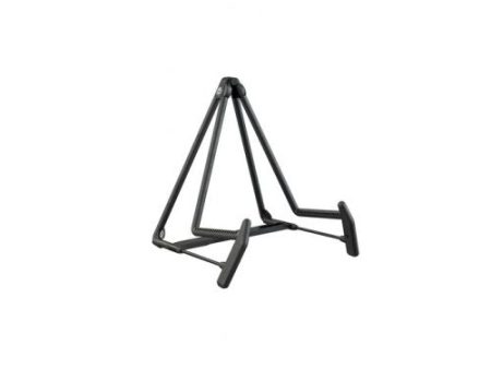 K&M 17580 Heli Acoustic Guitar Stand w Adjustable Crossbar (Black) Fashion