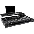 Headliner HL10013 Flight Case w Laptop Platform and Wheels for Pioneer DJ DDJ-FLX10 and DDJ-1000SRT (All Black) Hot on Sale