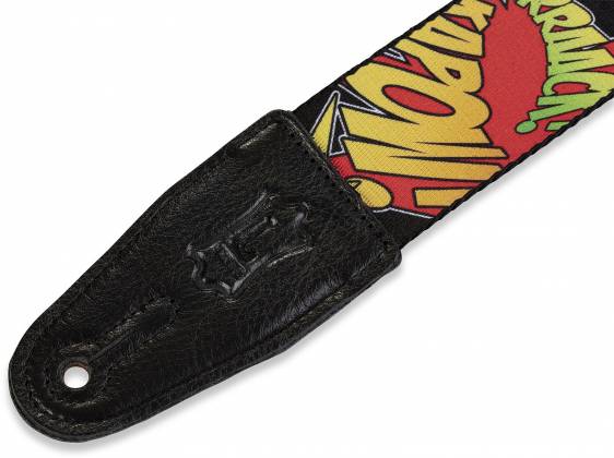 Levy s MPD2-036 Polyester Sublimation-Printed Guitar Strap - 2  (Comic Design) For Sale