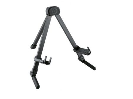 K&M 17550 Folding Travel Guitar Stand for Acoustic Electric Guitars on Sale