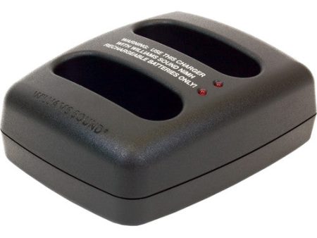 Williams AV CHG 3502 Dual-Bay Battery Charger for Select Bodypack Transmitters and Receivers (Black) For Sale