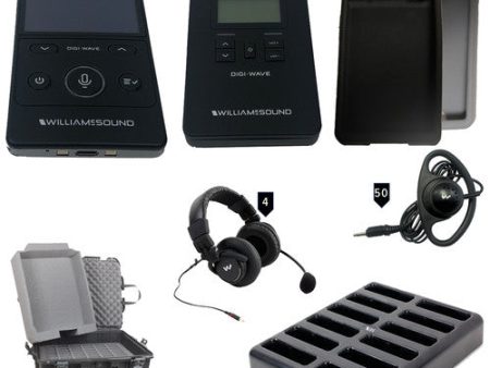 Williams AV DWS INT 5 400 ALK Digi-Wave 400 Series Interpretation System For 50 Listeners And 4 Languages plus Floor Cheap