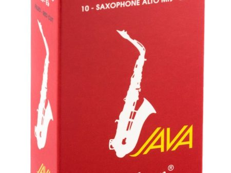 Vandoren SR264R Alto Sax JAVA Red Reeds Strength 4 (Box of 10) Fashion