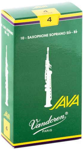 Vandoren SR304 Soprano Sax JAVA Reeds Strength 4 (Box of 10) Online