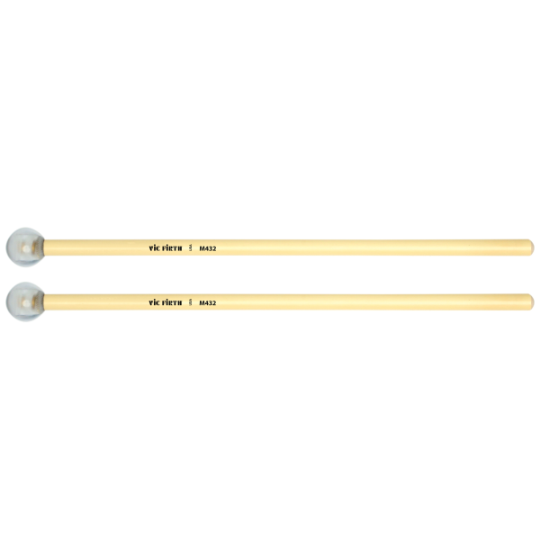 Vic Firth M432 Articulate Series Keyboard Mallet 7 8  Lexan With Brass Weight Round (Clear) Online