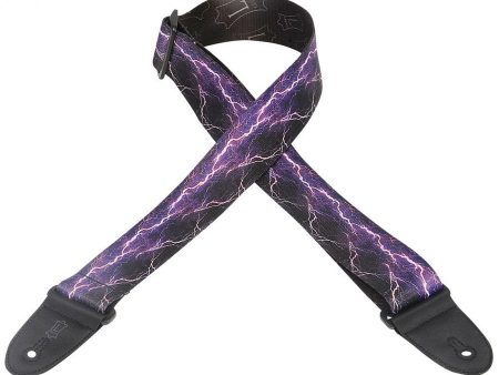 Levy s MP-18 Polyester Guitar Strap - 2  (Lightning) Fashion