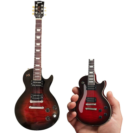 Axe Heaven GG-125 Slash Gibson Les Paul Standard 1:4 Scale Mini Guitar Model (Vermillion Burst) on Sale