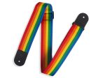 Levy s M8POLY-RNB Polypropylene Guitar Strap - 2  (Rainbow) on Sale