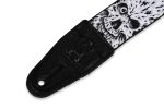 Levy s MP-16 Polyester Guitar Strap - 2  (Zombie Skull Motif) Sale