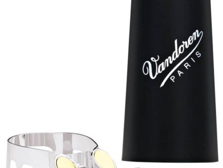 Vandoren LC04CCBP Optimum Ligature w Plastic Cap For Contrabass Clarinet (Silver) Cheap