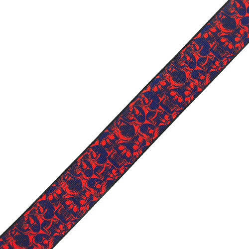 Levy s MPD2-110 Polyester Guitar Strap (Purple and Red Skulls) Online