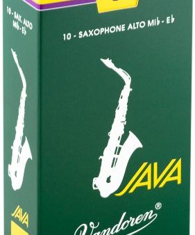 Vandoren SR263 Alto Sax JAVA Reeds Strength 3 (Box of 10) Online Sale