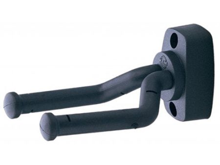 K&M 16280 Wall Mount Guitar Hook Front Facing Yoke (Black) Online