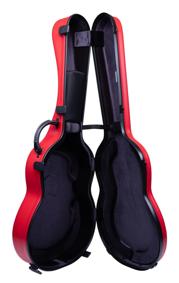 Bam 8002SRG Classic Classical Guitar ABS Case (Pomegranate Red) on Sale