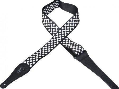 Levy s MP-28 Polyester Guitar Strap - 2  (Checker Pattern) Fashion