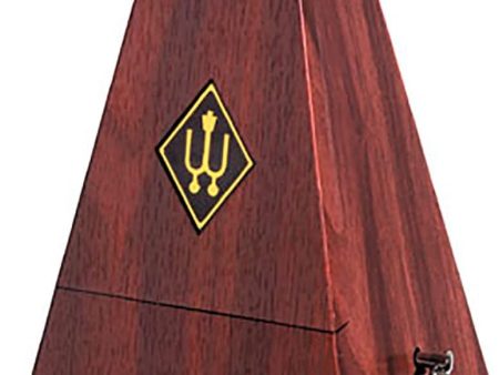 Wittner 855111 Plastic Casing Metronome w Bell (Mahogany Grain) Fashion