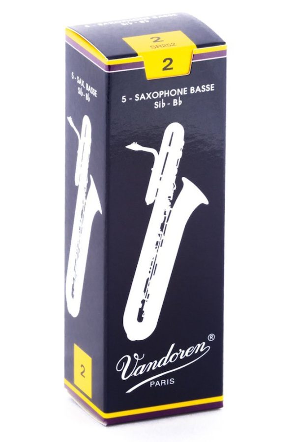 Vandoren SR252 Bass Sax Traditional Reeds Strength 2 (Box of 5) Sale