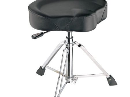 K&M 14035 Pneumatic Drum Throne w Black Leather Seat Cheap