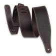 Levy s M17BAS Pull-Up Butter Leather Guitar Strap - 2.5  (Dark Brown) Sale