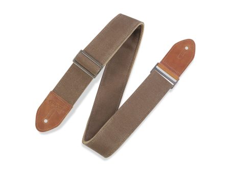 Levy s M7WC-TAN Traveler’ Waxed Canvas Guitar Strap - 2  (Tan) Online Hot Sale