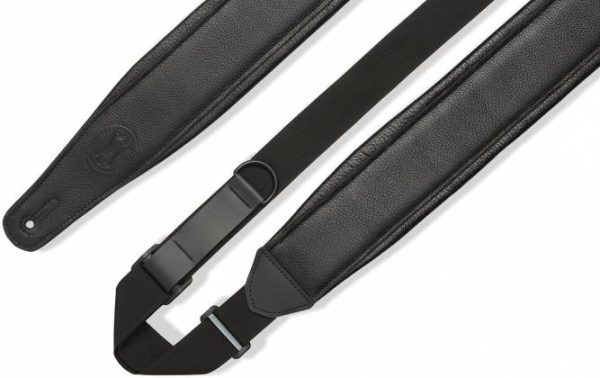 Levys MRHGP Line Garment Padded Guitar Strap - 3.5” (Black) Sale