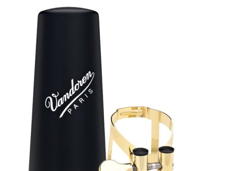 Vandoren LC51GP M O Ligature and Plastic Cap for Bb Clarinet (Gold Plated) Online Hot Sale