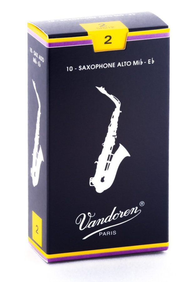 Vandoren SR212 Alto Sax Traditional Reeds Strength 2 (Box of 10) Cheap