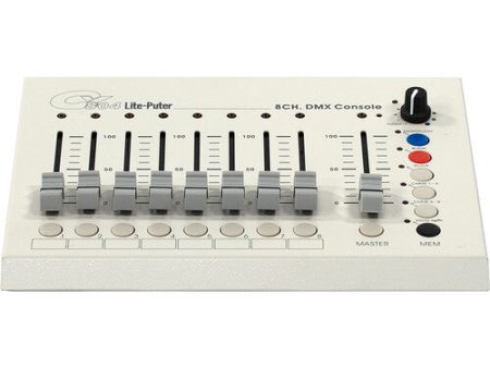 Lite-Puter CX-804 8-Channel DMX Lighting Console For Discount