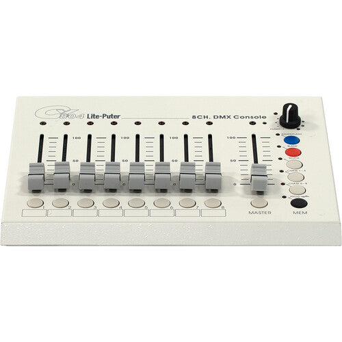 Lite-Puter CX-804 8-Channel DMX Lighting Console For Discount