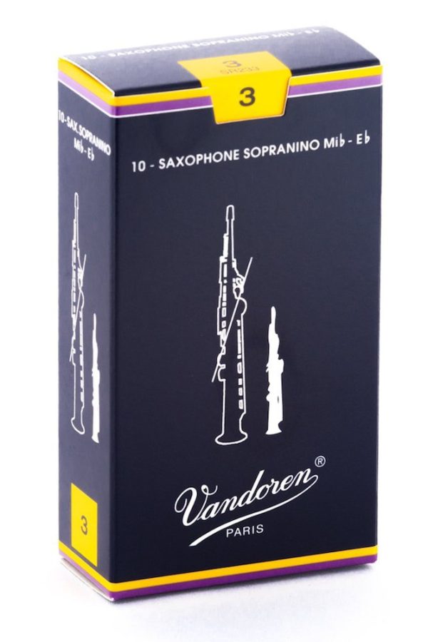 Vandoren SR233 Sopranino Sax Traditional Reeds Strength 3 (Box of 10) Hot on Sale