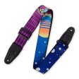 Levy s MPD2-119 Polyester Guitar Strap - 2  (Cyber Cat) For Sale