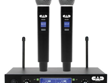 CAD WX200 UHF Dual Handheld Microphone System Fixed Frequency Online