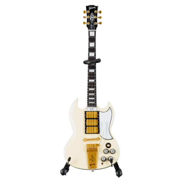 Axe Heaven GG-222 Gibson 1964 SG 1:4 Scale Mini Guitar Model (Custom White) Online Hot Sale