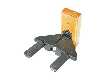 Profile PR-G85W Wall Mount Guitar Hanger w  Auto Clamp - Natural Supply