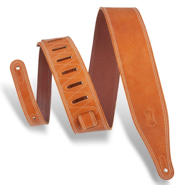 Levy s M17BDS Butter Double Stitch Guitar Strap - 2.5  (Tan) Discount