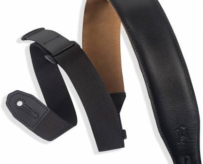 Levys MRHGS Garment Padded Guitar Strap Adjustable - 2.5” (Black) Online Sale