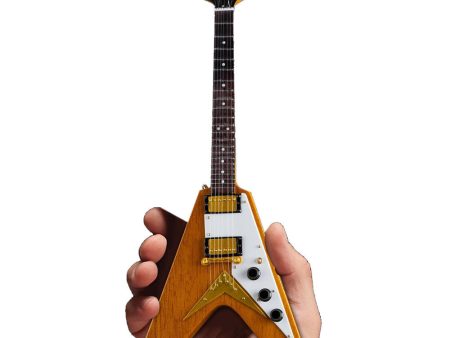 Axe Heaven GG-520 Gibson 1958 Flying V 1:4 Scale Mini Guitar Model (Korina) Cheap