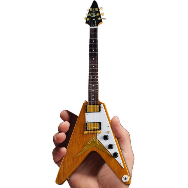 Axe Heaven GG-520 Gibson 1958 Flying V 1:4 Scale Mini Guitar Model (Korina) Cheap