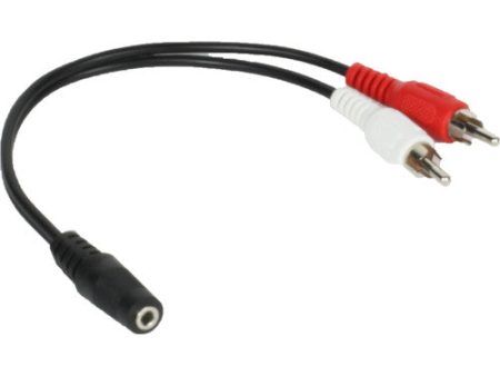 Williams AV WCA 124 3.5mm Female TRS To Two RCA Male Cable Adapter For IR T1 (10.25 ) Online