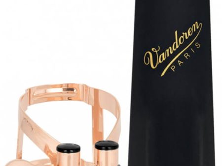 Vandoren LC56PGP M O Ligature And Plastic Cap For Soprano Saxophone (Pink Gold) Online now