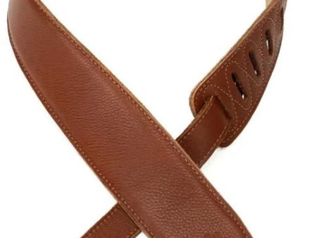 Levy s M26GF Garment Leather Guitar Strap - 2.5  (Tan) For Sale